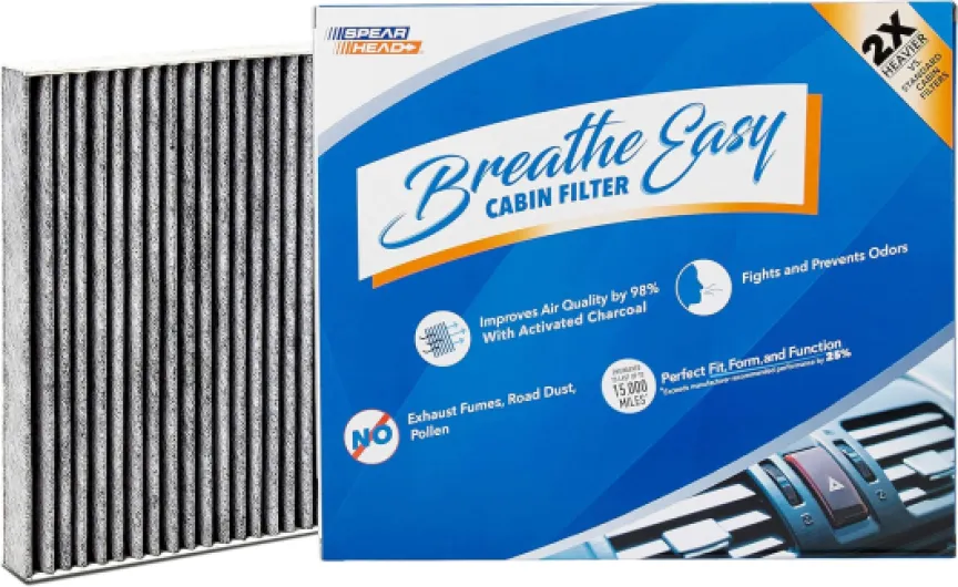 Spearhead Odor Defense Breathe Easy AC & Heater Cabin Filter - Fits Various 2009-2025 Acura/Honda Like OEM - Up to 25% Longer Lasting w/Activated Carbon (BE-182) BE-182 1-Pack