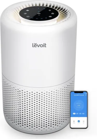 Air Purifier for Home Bedroom Dorm Room, Smart WiFi Alexa Control, AHAM VERIFIDE, 3-in-1 Filter with HEPA Sleep Mode for Allergens, Pollutants, Smoke, Dust, Core 200S-P, White White WIFI enabled Purifier