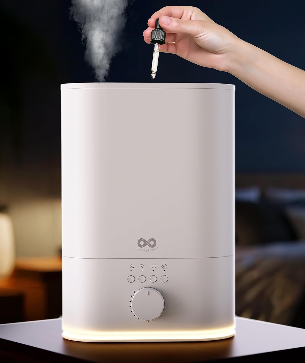 6L Humidifier Large Room, High Mist Output 50+ HR Runtime Ultrasonic Top Fill Humidifiers for Bedroom, Easy to Use & Clean for Home, Baby Humidifier, Plants, Congestion, Indoor A - Top Fill