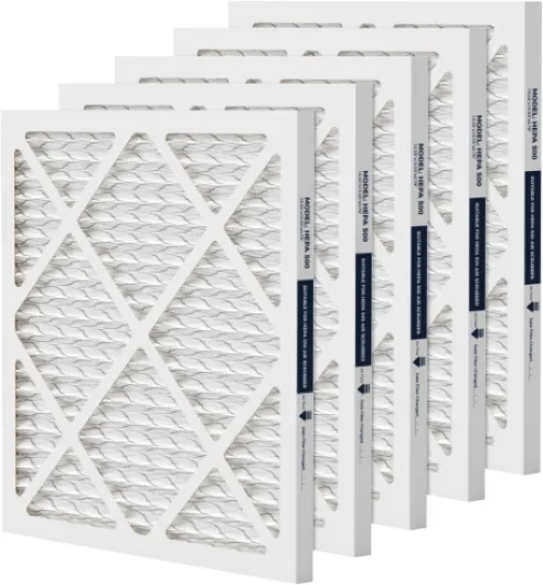 HEPA 500 Air Scrubber Filter Compatible with Mounto AF500 Drieaz HEPA 500 BlueDri AS550, 16x16x1" Pre-Filter 5 Pack, Easy Install Shield Small Dust Particles for Months