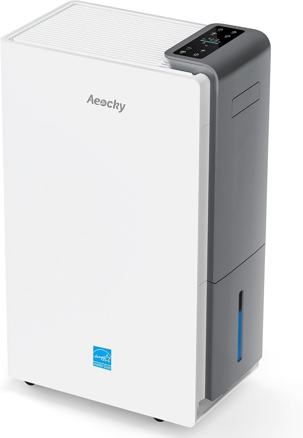 4500 Sq.Ft Most Efficient Energy Star 2025 Dehumidifier,AEOCKY Max 80 Pint/Day Smart Compressor Dehumidifier with Drain Hose, Intelligent Humidistat,for Basement,Bedroom,Home,Bathroom 80 Pints - 4500 Sq.Ft