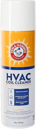 Arm & Hammer Biodegradable HVAC and Air Conditioner Coil Cleaner Foam Aerosol Spray, No Rinse, 19 fl - oz, AHCC-19 by Diversitech 19 Fl Oz (Pack of 1)