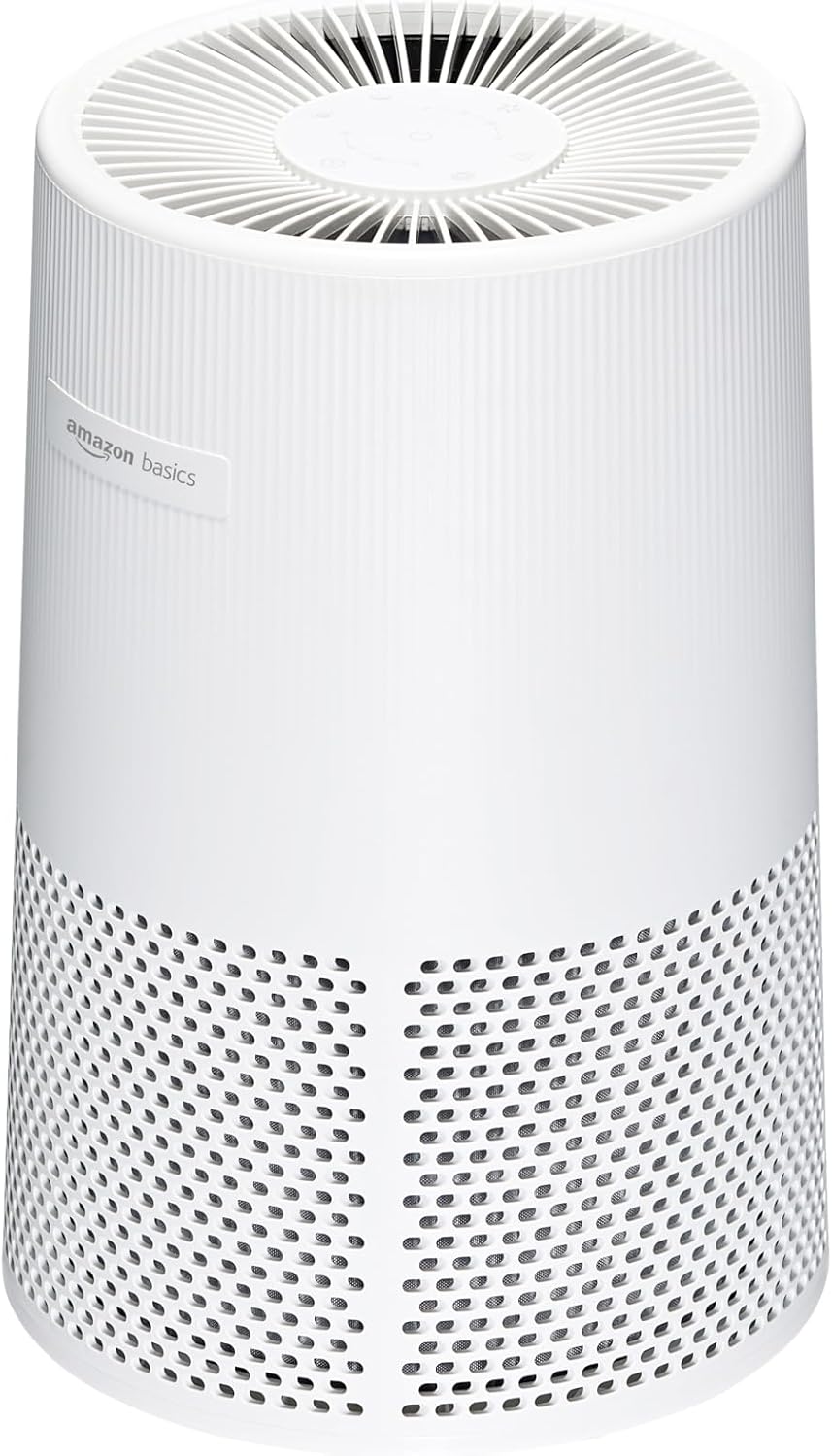 Air Purifier for Home and Office, With 3-Stage Filtration, HEPA Filter With Activated Carbon, 3 Speeds, Timer, Sleep Mode (32db), Energy Star Certificate, Covers Up to 1067 Sq ft, White Medium Room