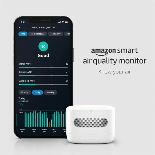 Amazon Smart Air Quality Monitor – Know your air, Works with Alexa Smart Air Quality Monitor only