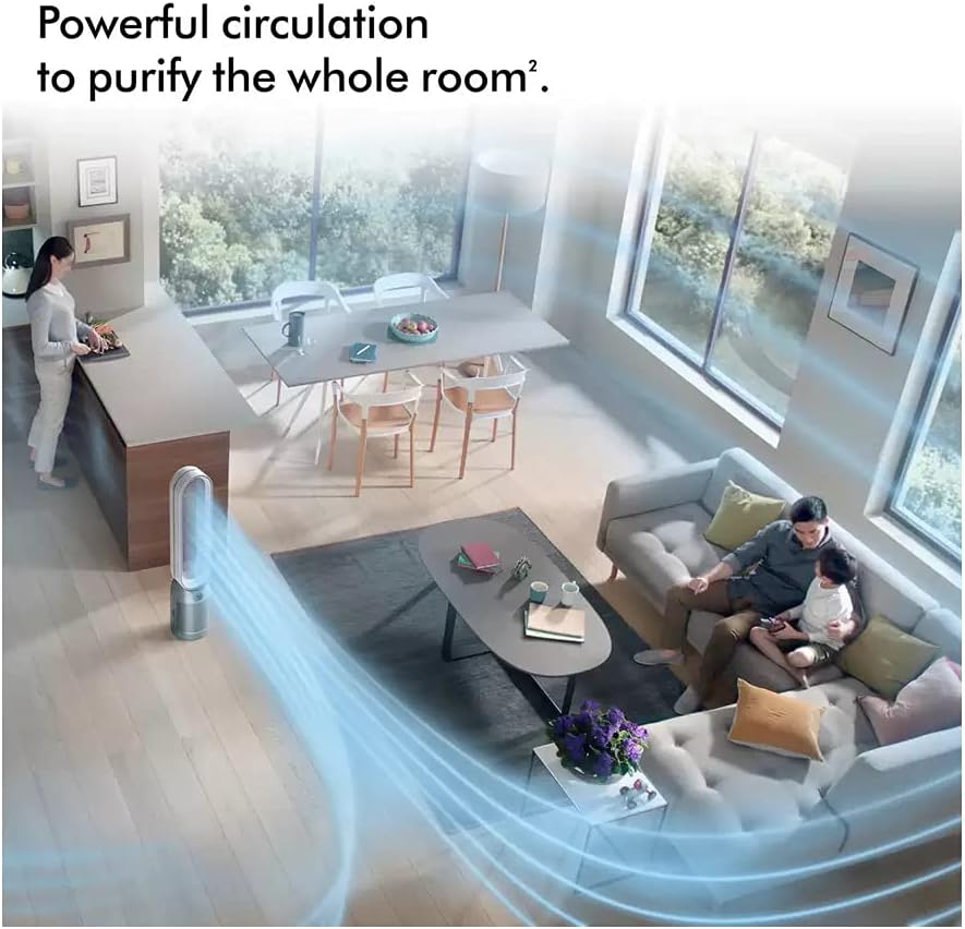 Dyson TP07 Pure Cool Purifying Tower Fan - White, 700041587