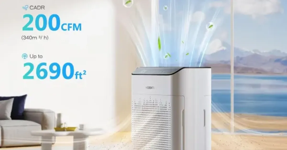 MERONTE Air Purifier ME5866 Review: a quiet, app‑controlled unit that just gets the job done